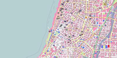 Žemėlapis shenkin gatvėje Tel Avive