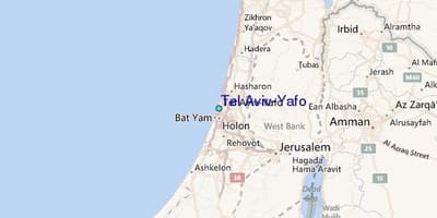 Žemėlapis Tel Aviv yafo 
