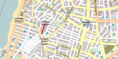 Street map-Tel Avivas, izraelis
