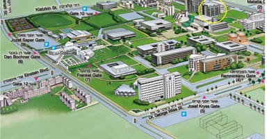 Tel Avivo universiteto campus žemėlapis
